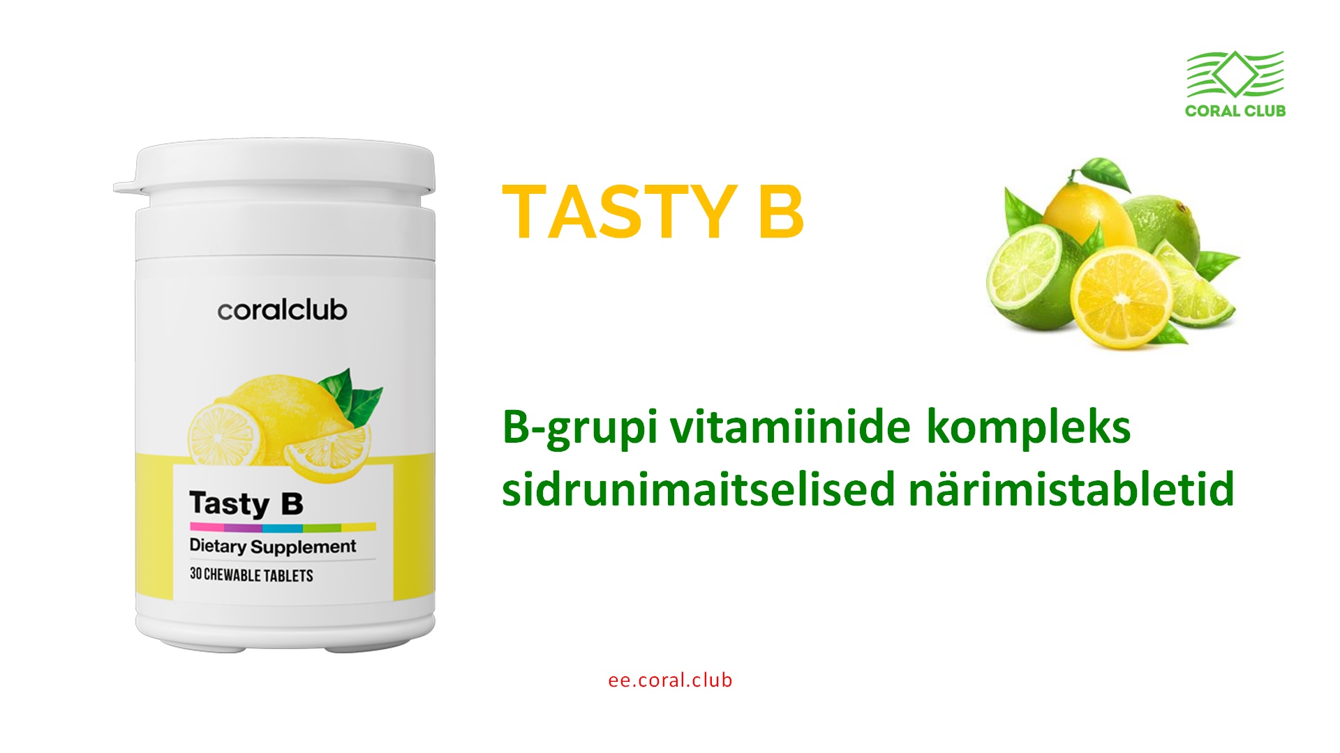 B-vitamiinide Kompleks "Tasty B" On Mõnusalt Tsitruseline ...